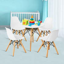 Letendre kids 3 piece discount round table and chair set